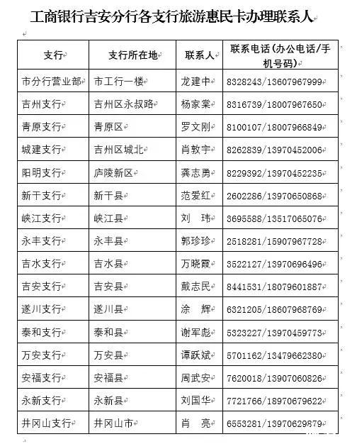 2018吉安市旅游惠民卡怎么办理