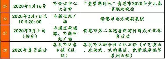 2020贵港元旦春节活动汇总 附活动安排表