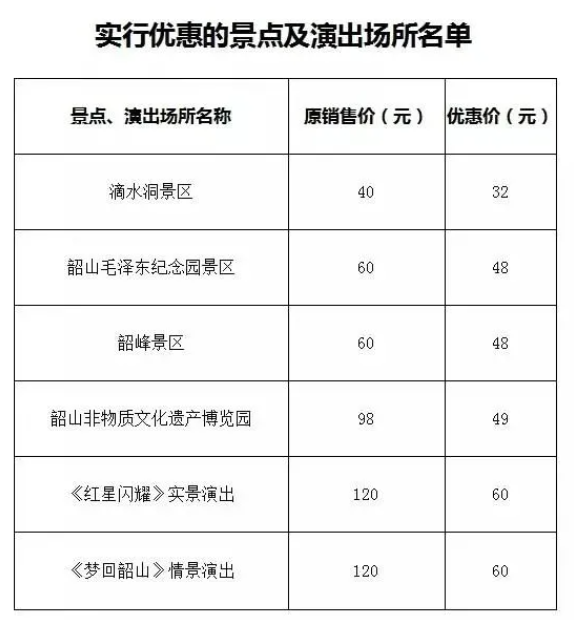 9月湖南半价景区优惠活动汇总