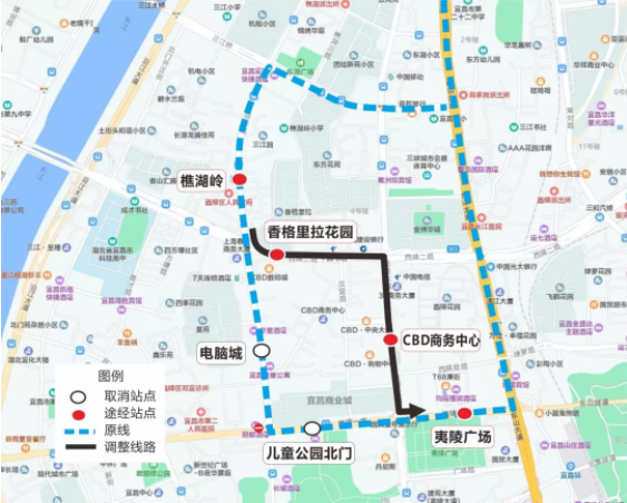 9月24日-25日宜昌多条公交线路临时调整